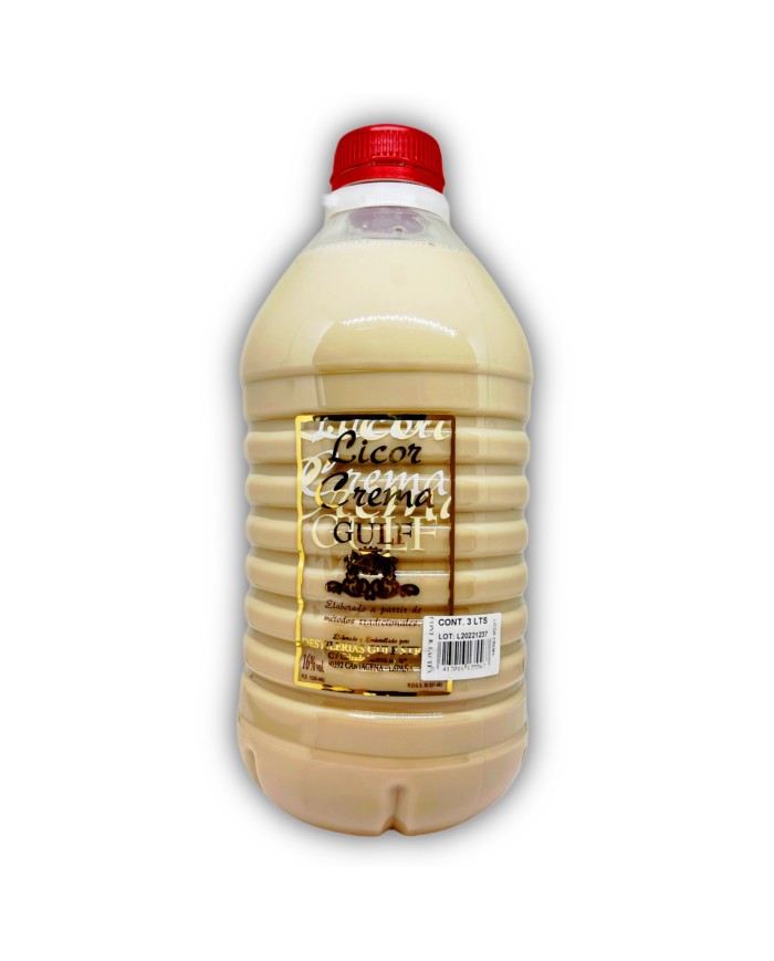 Licor de Crema de Orujo Gulf garrafa pet 3 L.