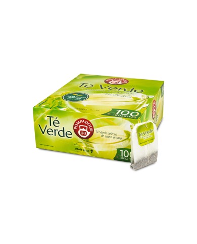 Pompadour Té Verde estuche de 100 bolsitas