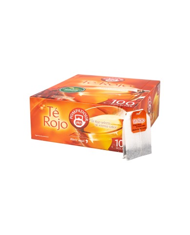 Pompadour Té Rojo estuche de 100 uds.