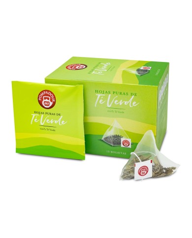 Pompadour Infusión Té verde pirámide estuche de 15 bolsitas