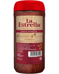 Café soluble Descafeinado La Estrella frasco 200 grs.