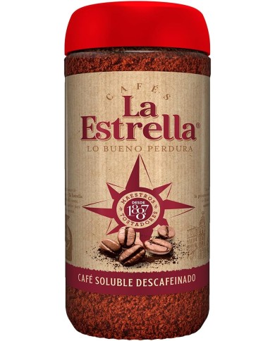 Café soluble Descafeinado La Estrella frasco 200 grs.