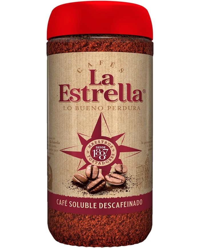 Café soluble Descafeinado La Estrella frasco 200 grs.