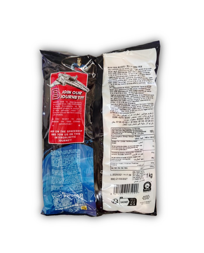 Burmar Gominolas mini mix pika bolsa de 1 kilo