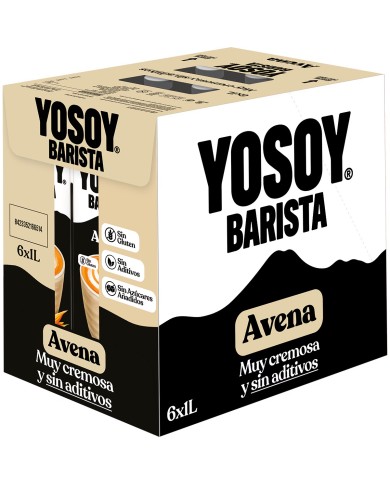 Yosoy Barista bebida de avena brick 1 litro caja de 6