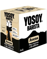 Yosoy Barista bebida de avena brick 1 litro caja de 6