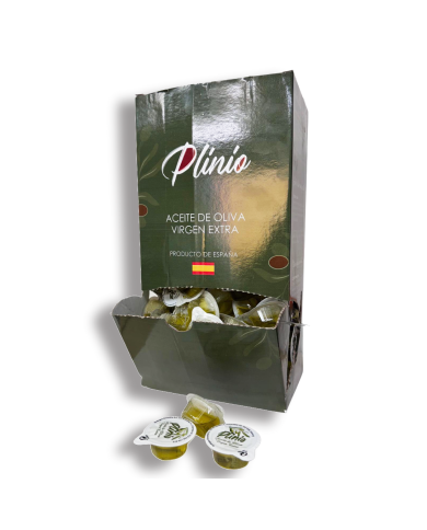 Aceite de oliva virgen extra Plinio caja de 340 x 10 ml.