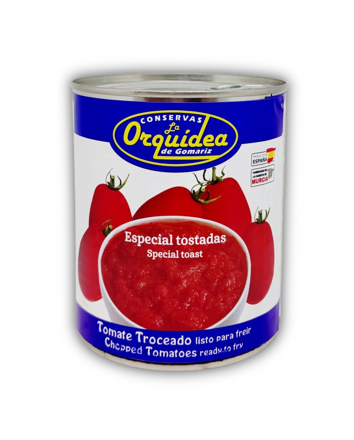 Orquídea Tomate Troceado lata 800 gramos caja de 12 latas