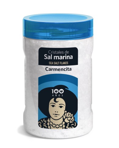 Sal marina en escamas Carmencita bote 450 grs.