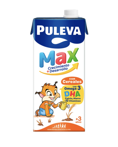 Puleva Max Energía y Crecimiento con Cereales Brik 1 L.