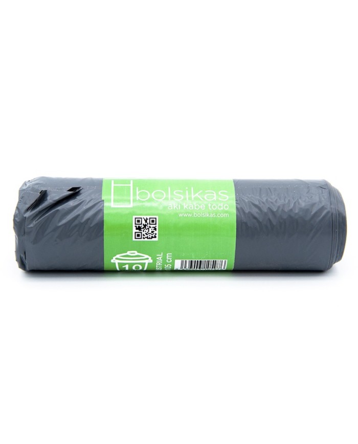 Rollo bolsa Basura para cubo industrial NEGRA 10u. 85x105cm.