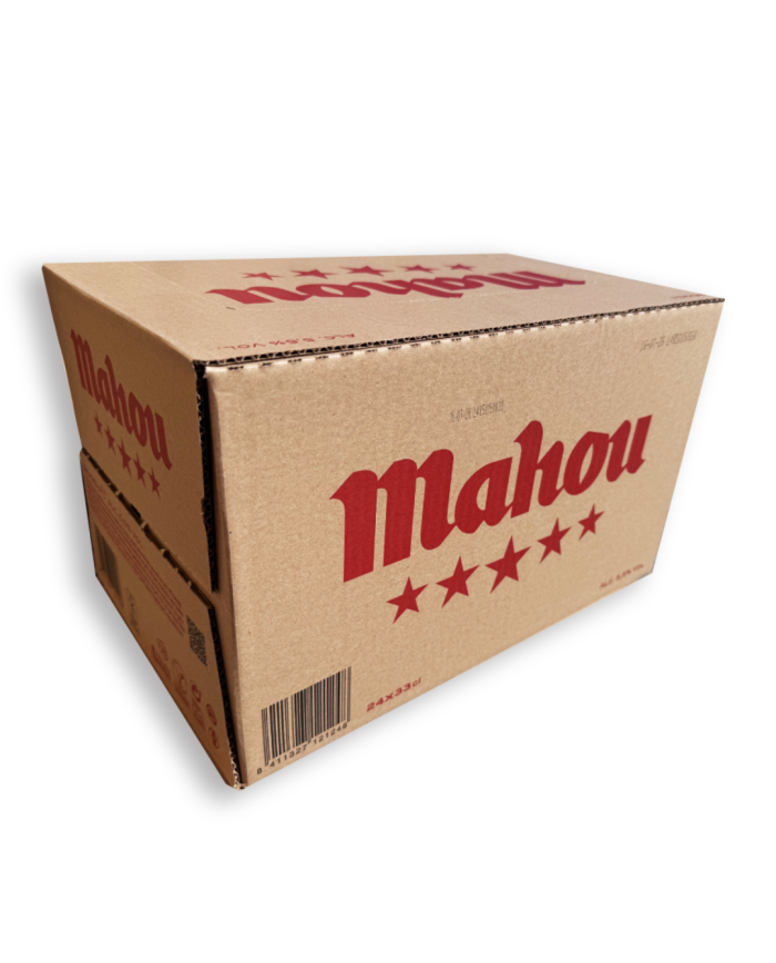 Cerveza Mahou 5 Estrellas 1/3 No Retornable caja 24u.