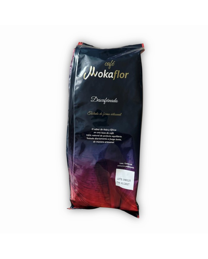 Mokaflor café en grano descafeinado 1 Kg