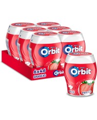 Chicles Orbit Fresa bote de 46 grageas PACK-6