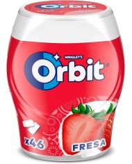 Chicles Orbit Fresa bote de 46 grageas PACK-6