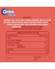 Chicles Orbit Fresa bote de 46 grageas PACK-6