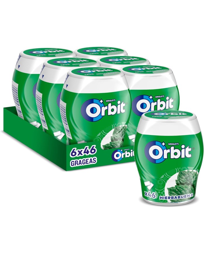 Comprar chicles orbit hierbabuena bote 46 grageas al mejor precio