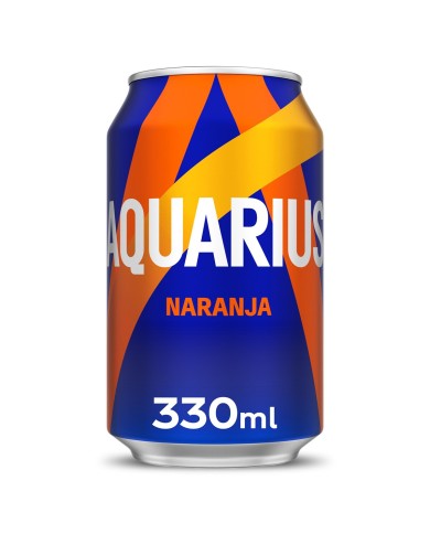 Aquarius Naranja lata 330 ml. caja 24u.