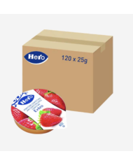 Confitura Extra de Fresa Hero 25 grs. caja de 120 unidades