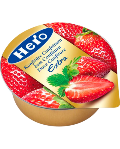 Confitura Extra de Fresa Hero 25 grs. caja de 120 unidades