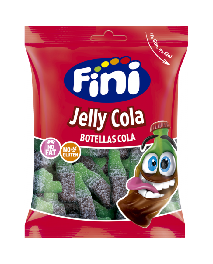 Fini Jelly cola botellas cola bolsa 90 gramos caja de 12 bolsas