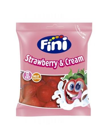Fini Fresas con Nata bolsa 75 gramos caja de 12 bolsas