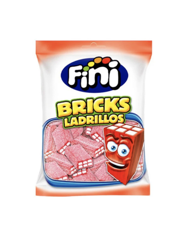 Fini Ladrillo Fresa Pica bolsa 90 gramos caja de 12 bolsas