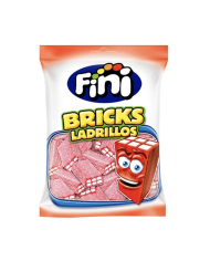 Fini Ladrillo Fresa Pica 90 g | Caja de 12 bolsas