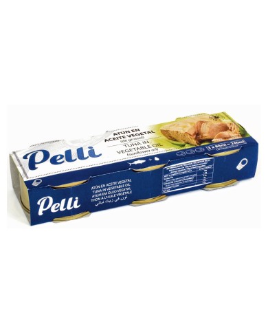 Atún PELLI en aceite vegetal pack-3