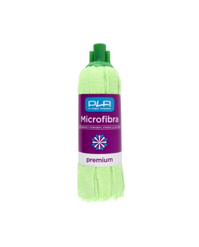 Plá fregona tiras microfibra premium verde 160 gramos