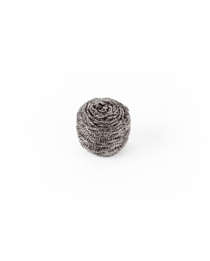 Plá estropajo de acero inoxidable 40 g. Pack-12 unidades
