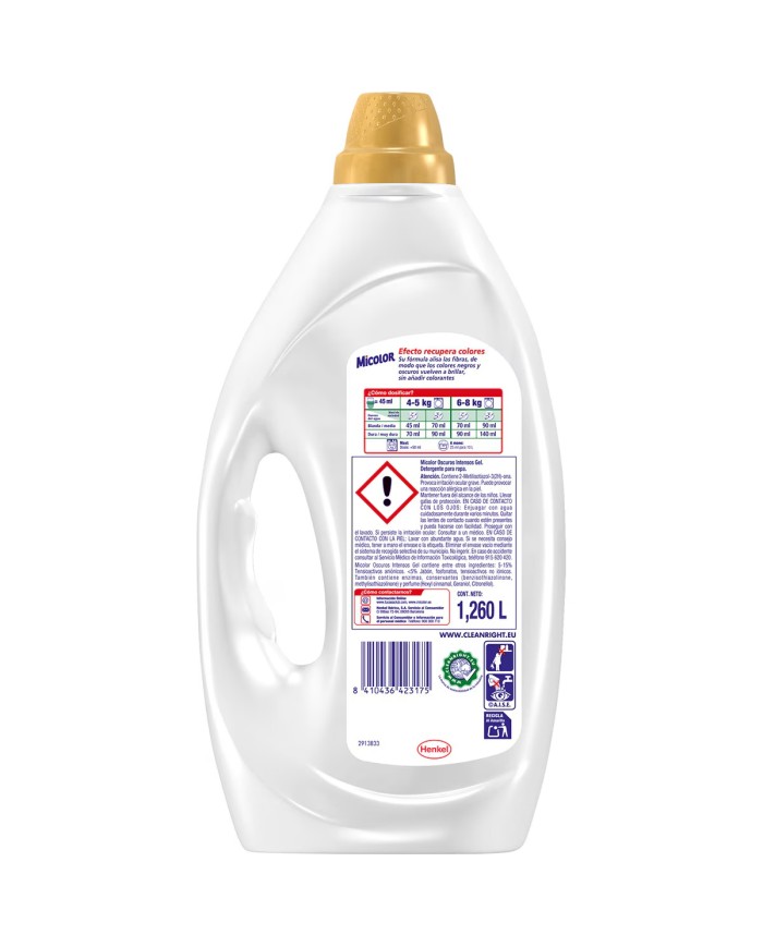 Comprar Micolor detergente en gel oscuros intensos 1260 ml.
