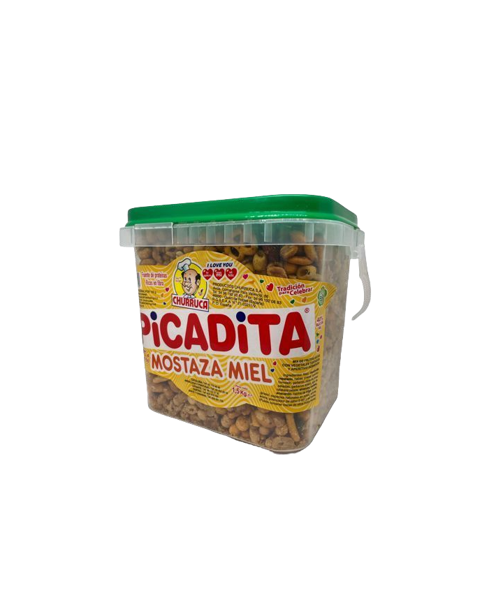 Churruca Picadita mostaza y miel tarro de 1.5 kilos