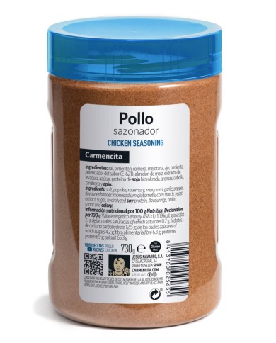 Carmencita Sazonador pollos bote 760 grs.