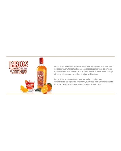 Larios Citrus Gin Premium London Dry 700 ml.