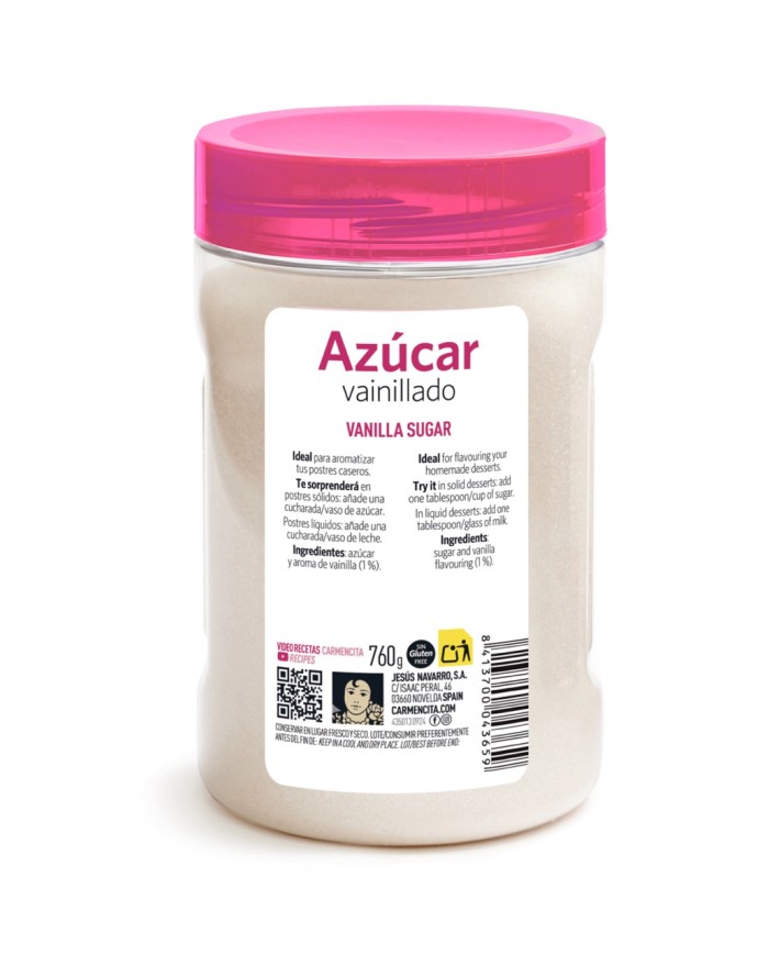 Carmencita Azucar vainillada bote 760 grs.