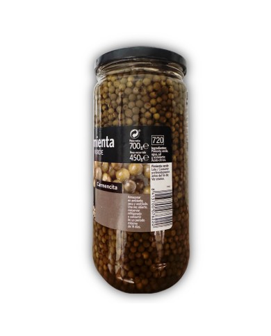Carmencita pimienta verde en grano bote 450 gramos