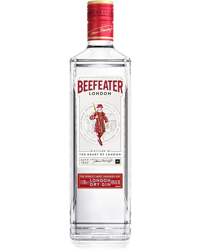 Ginebra Beefeater London Dry 1 Litro 40º
