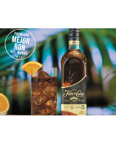 Ron Flor de Caña 5 años 700 ml.