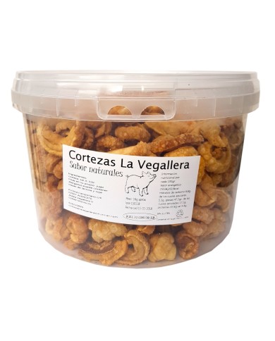 Cortezas de Cerdo La Vegallera natural bote 1 kilo