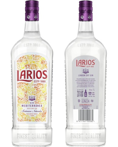 Ginebra Larios London Dry 1 litro