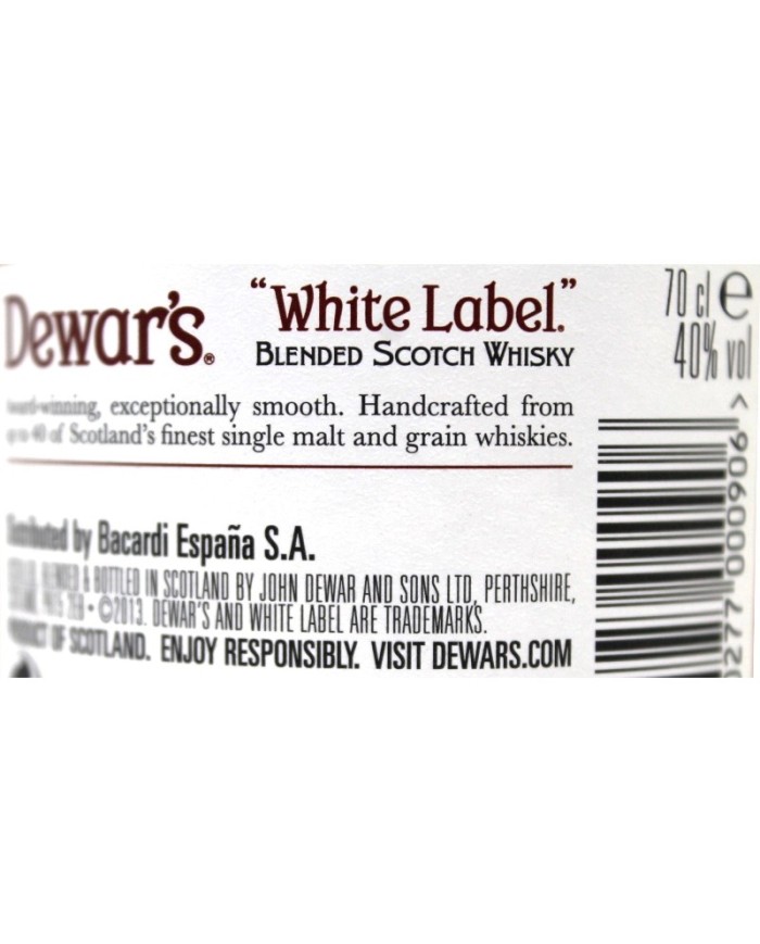 Whisky Dewars White Label 700 ml.