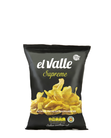 Patatas fritas el Valle Supreme extra crujientes 45 grs. caja de 24 bolsas