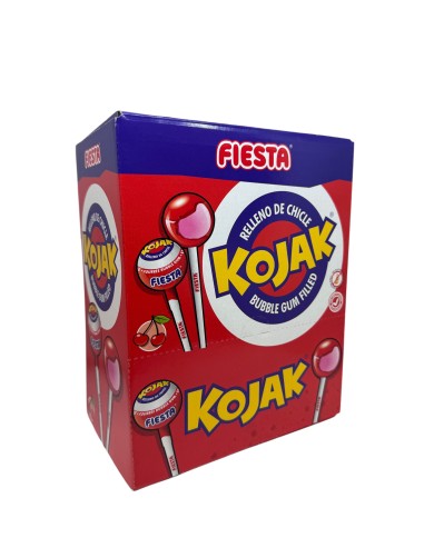 Chupa Chups Kojak cereza con chicle estuche 100 unidades