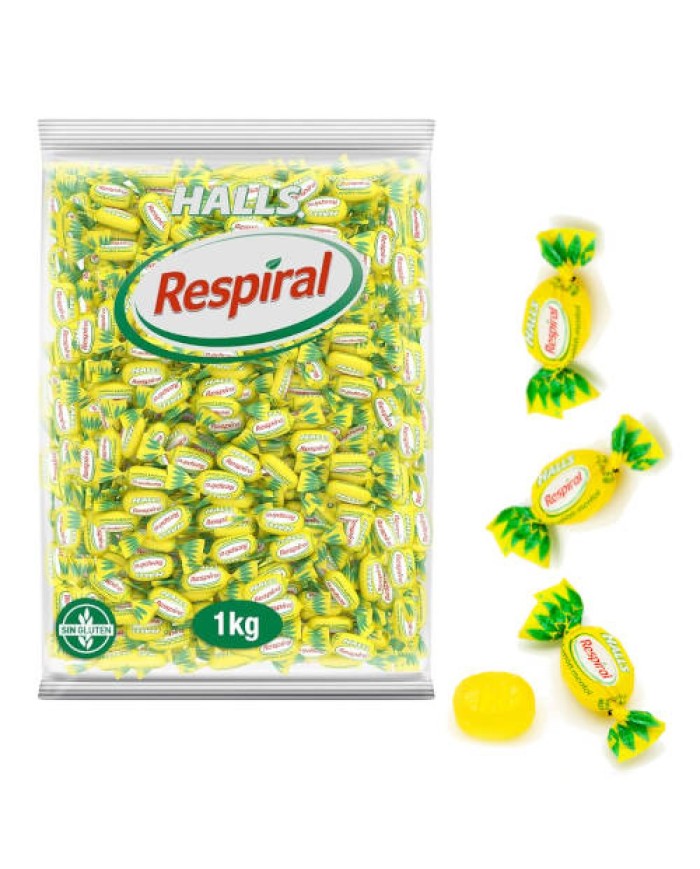 Caramelos Respiral Limón Mentol bolsa de 1 kilo
