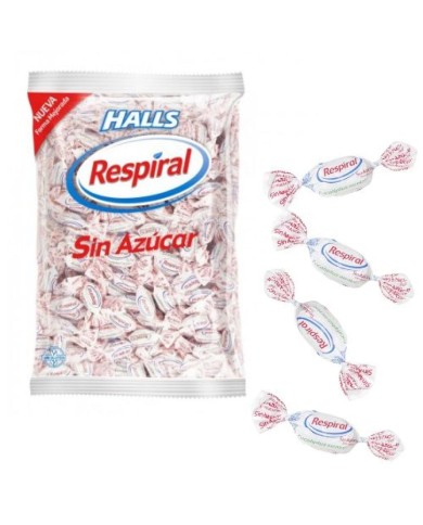 Caramelos Respiral Eucalipto Mentol sin Azúcar bolsa de 1 kilo