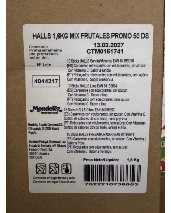 Caramelo Halls Lote verano oferta 2x1.70