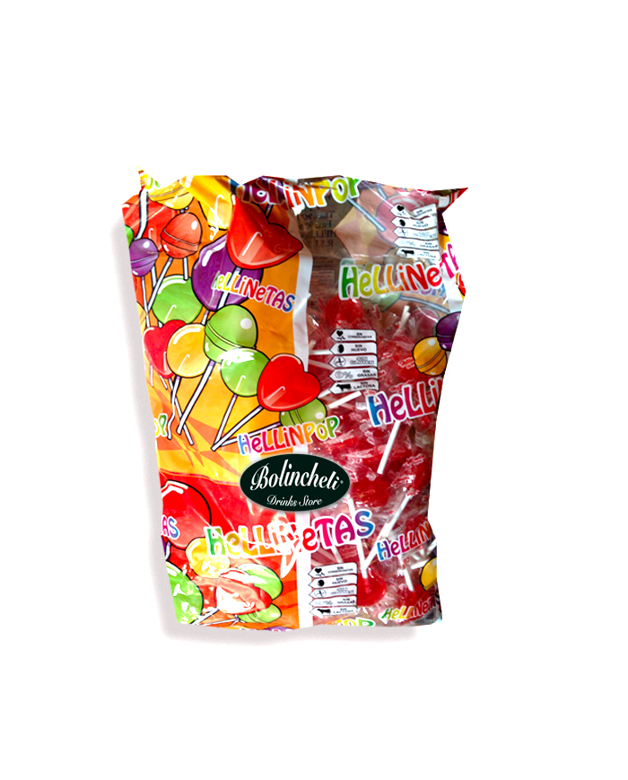 Piruleta fresa bolsa de 200 unidades