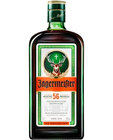 Licor de hierbas Jägermeister 700 ml.