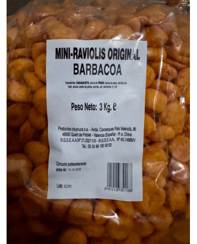 Mini Raviolis barbacoa bolsa 3 Kgs.